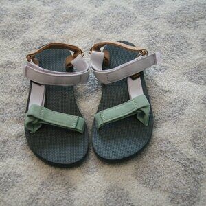 Teva Sandals in Green, Gray, and Brown